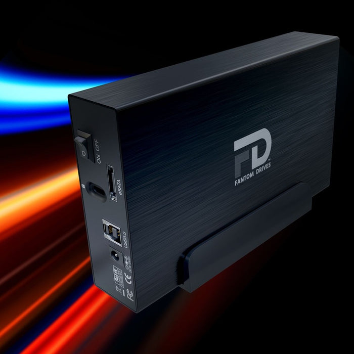 Fantom Drives 6TB External Hard Drive - GFORCE 3 - USB 3, eSATA, Aluminum, Black, GF3B6000EU-TAA, TAA Compliant