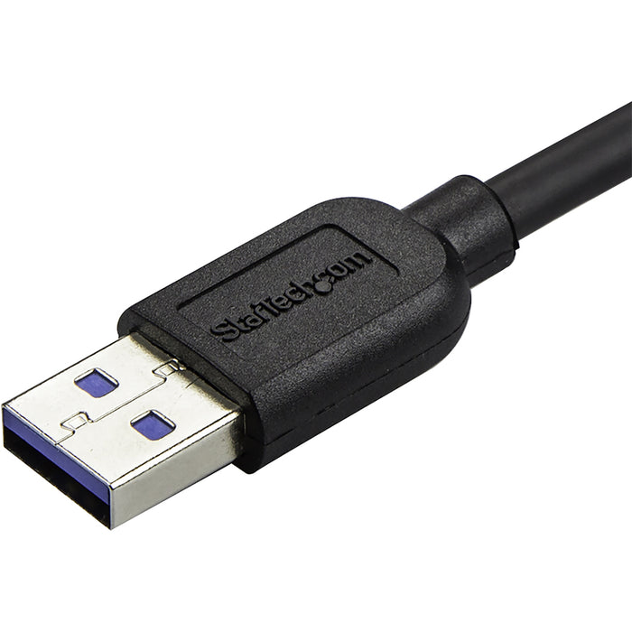StarTech.com 0.5m 20in Slim Micro USB 3.0 Cable - M/M - USB 3.0 A to Left-Angle Micro USB - USB 3.1 Gen 1 (5 Gbps)