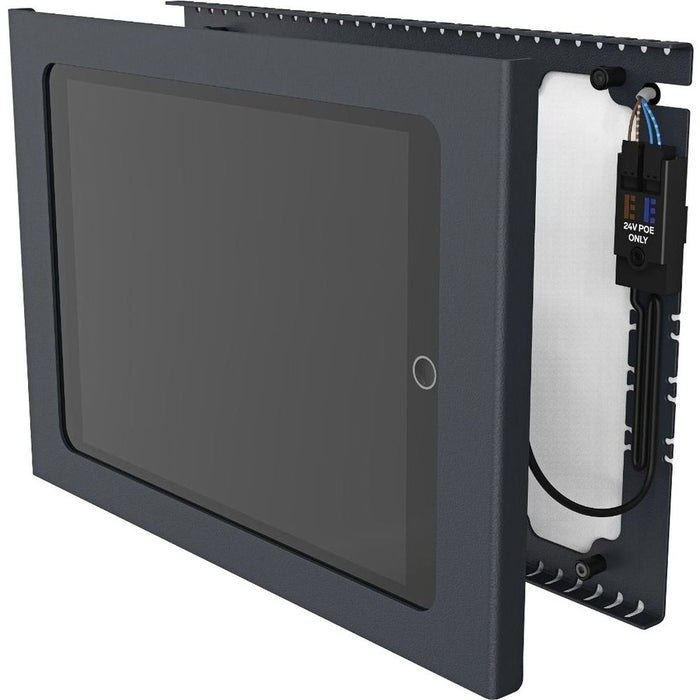 VisionTek Heckler Slim Wall mount secure tablet enclosure with PoE Power for 10.2" iPAD - power only