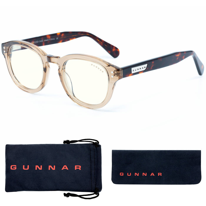 GUNNAR Gaming & Computer Glasses - Emery, Rose/Tortoise, Clear Tint