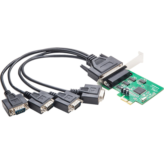 SYBA Multimedia 4 Port DB9 Serial PCI-e x1 Card