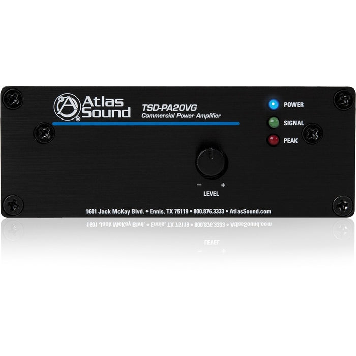 AtlasIED TSD-PA20VG Amplifier - 20 W RMS - 1 Channel - Black