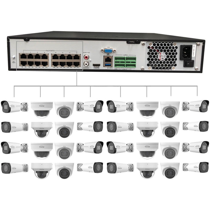 Gyration 32-Channel Network Video Recorder With PoE, TAA-Compliant - 32 TB HDD