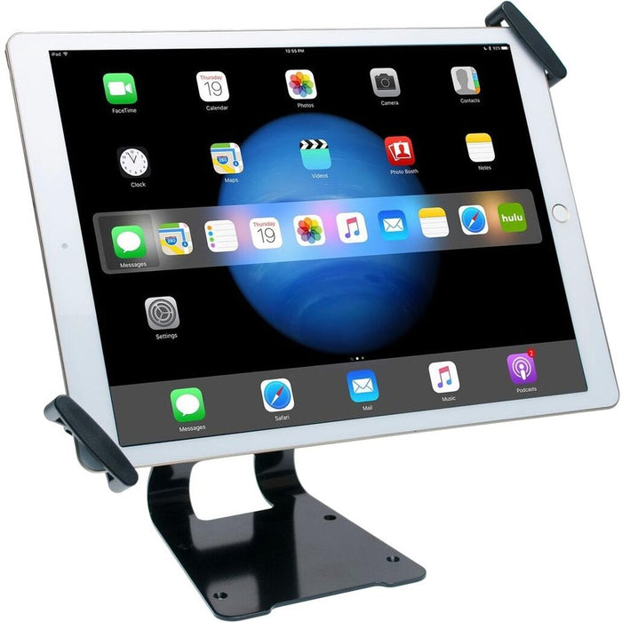 CTA Digital Adjustable Anti-Theft Security Grip and Stand for Large Tablets 9.7" - 14"