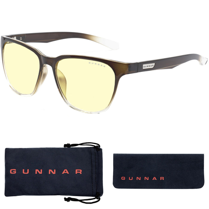 GUNNAR Gaming & Computer Glasses - Berkeley, Latte Fade, Amber Tint