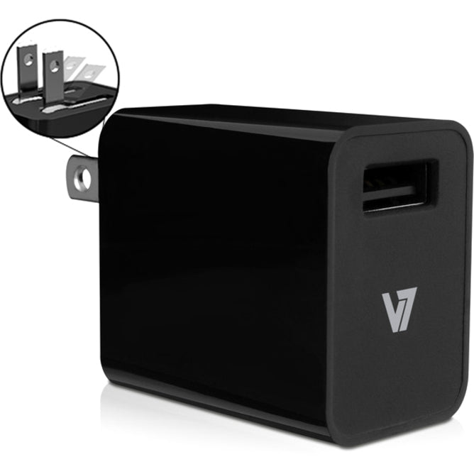 V7 12W USB Wall Charger with Lightning Cable