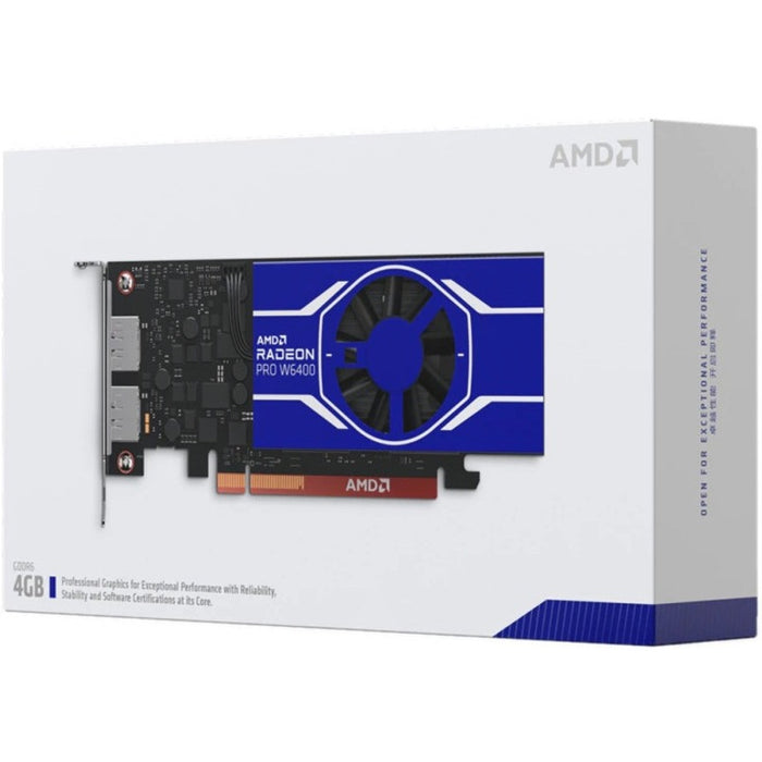 AMD Radeon Pro W6400 Graphic Card - 4 GB GDDR6 - Half-height