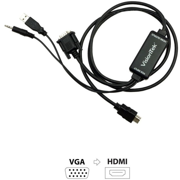 VisionTek VGA to HDMI 1.5M Active Cable (M/M)