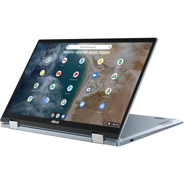 Asus Chromebook Flip CX5400 CX5400FMA-GN388T-S 14" Touchscreen Convertible Chromebook - Full HD - 1920 x 1080 - Intel Core i3 11th Gen i3-1110G4 Dual-core (2 Core) 2.50 GHz - 8 GB Total RAM - 128 GB SSD - AI Blue