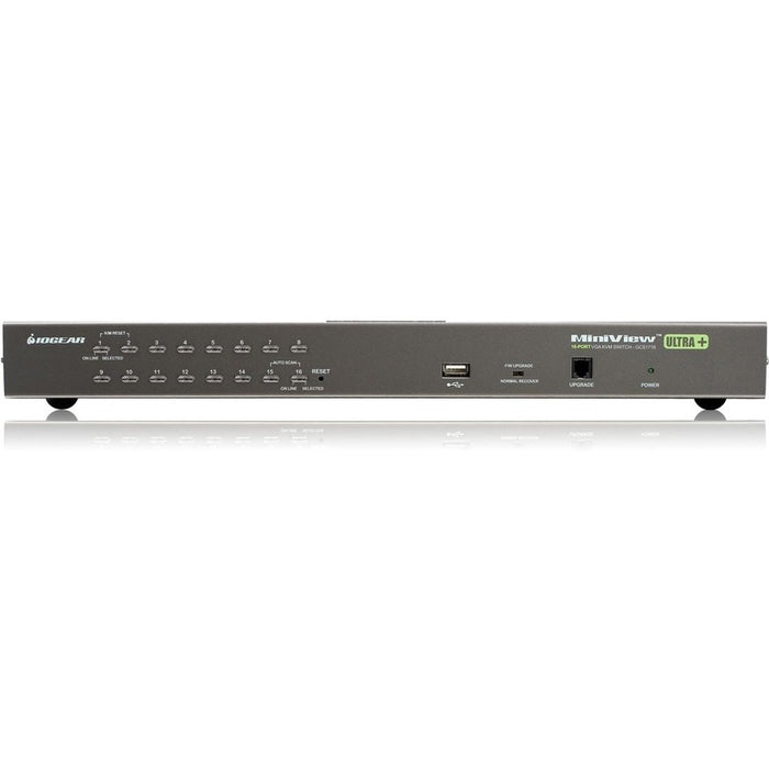 IOGEAR 16-Port USB PS/2 Combo KVM Switch with USB KVM Cables