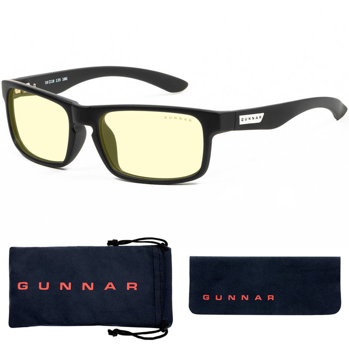 GUNNAR Gaming & Computer Glasses - Enigma, Onyx, Amber Tint