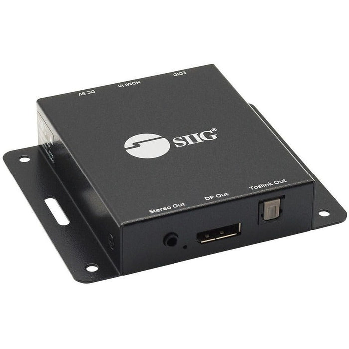 SIIG HDMI 2.0 to DisplayPort 1.2 Converter with Audio Extractor