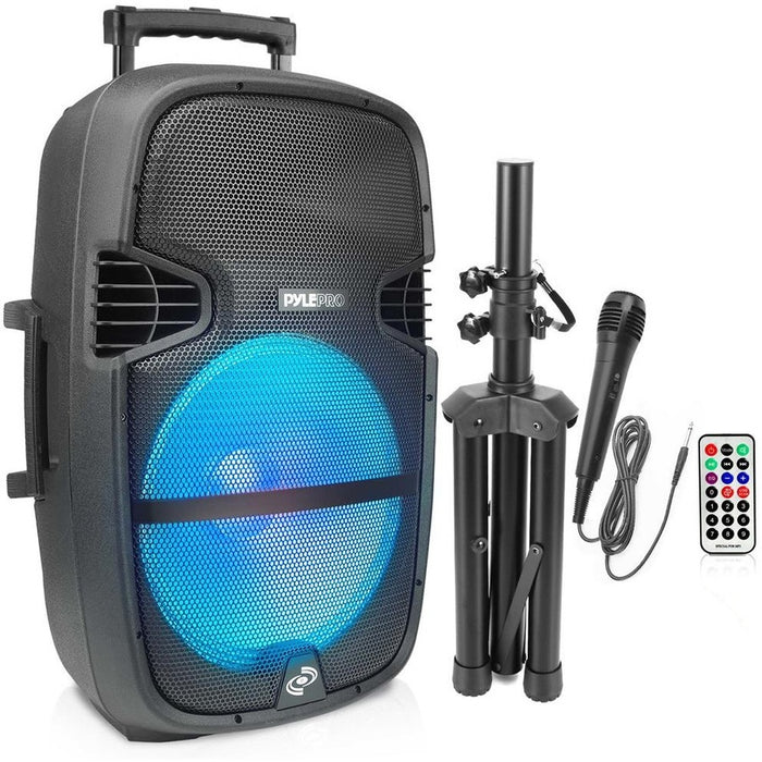 Pyle Portable Bluetooth Speaker System - 20 W RMS - Black