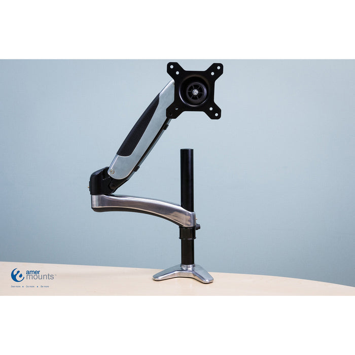 Amer Hydra Mounting Arm for Curved Screen Display, Flat Panel Display - White, Black, Chrome