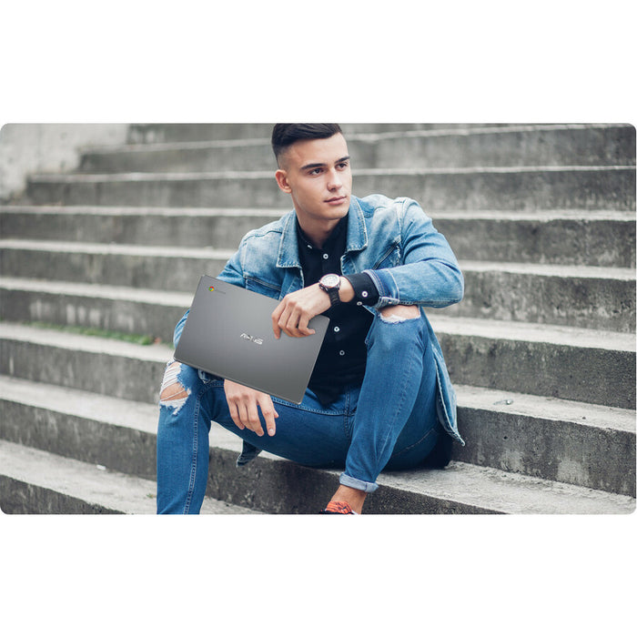 Asus Chromebook C223 C223NA-GE02 11.6" Chromebook - 1366 x 768 - Intel Celeron N3350 Dual-core (2 Core) 1.10 GHz - 4 GB Total RAM - 32 GB Flash Memory - Gray
