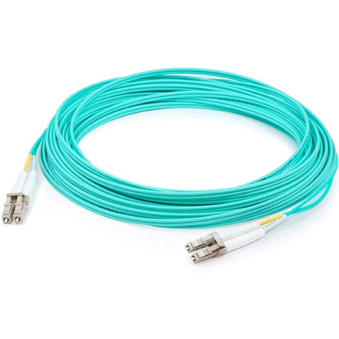 AddOn 5m LC (Male) to LC (Male) Aqua OM4 Duplex Fiber OFNR (Riser-Rated) Patch Cable