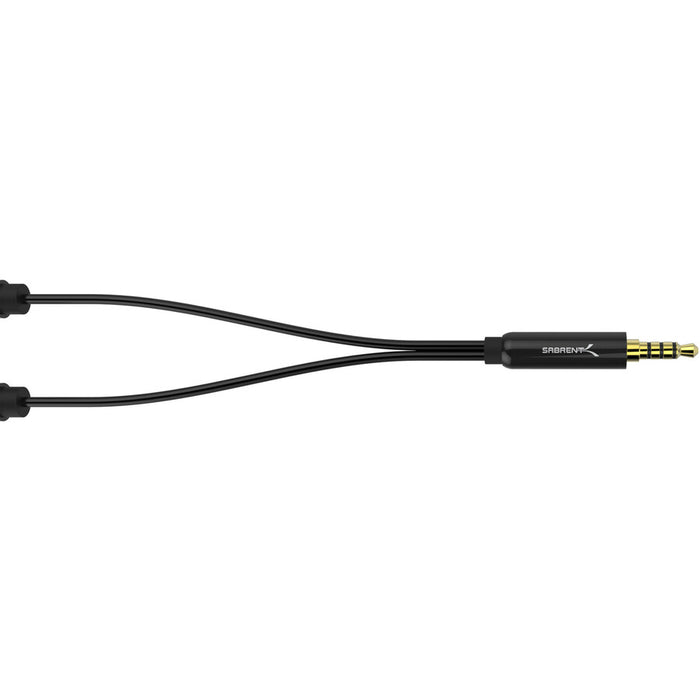Sabrent 3.5mm Audio Stereo Y Splitter Adapter for Speaker and Headphone