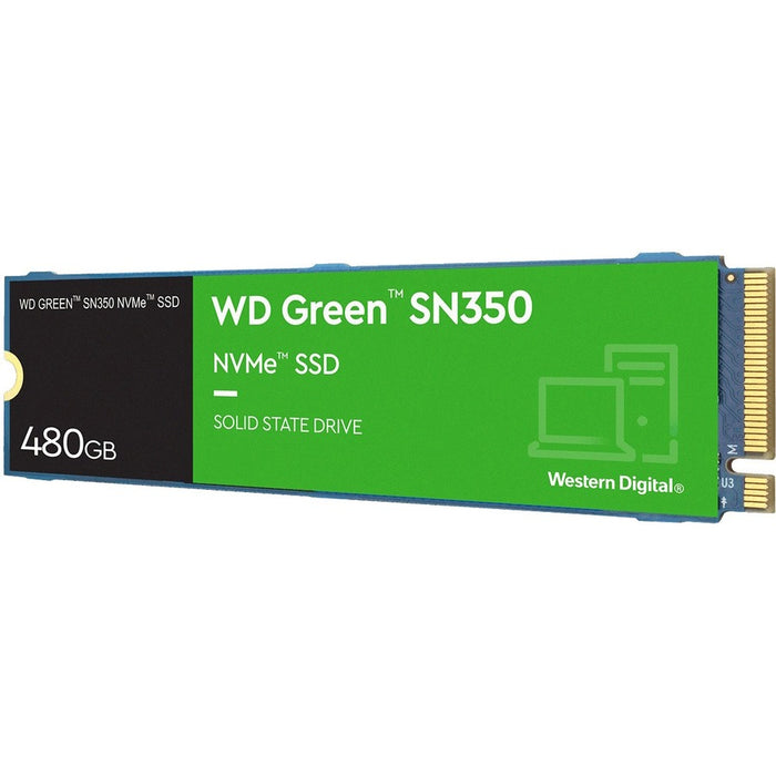 Western Digital Green SN350 WDS480G2G0C 480 GB Solid State Drive - M.2 2280 Internal - PCI Express NVMe (PCI Express NVMe 3.0 x4)