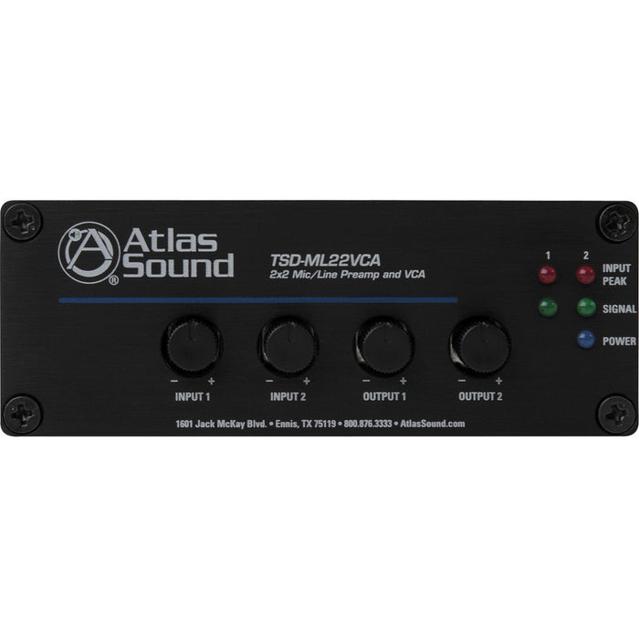 Atlas Sound TSD-ML22VCA Preamplifier - Black