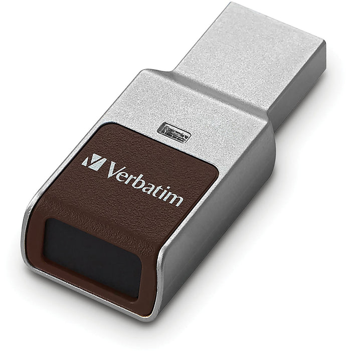 64GB Fingerprint Secure USB 3.0 Flash Drive with AES 256 Hardware Encryption - Silver