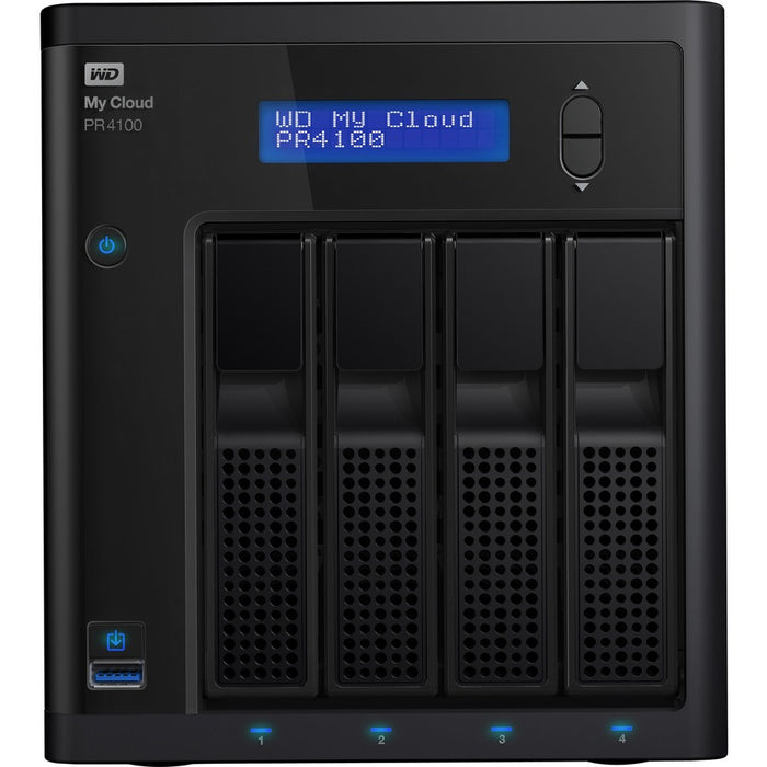 WD 0TB My Cloud PR4100 Pro Series Diskless Media Server with Transcoding, NAS - Network Attached Storage