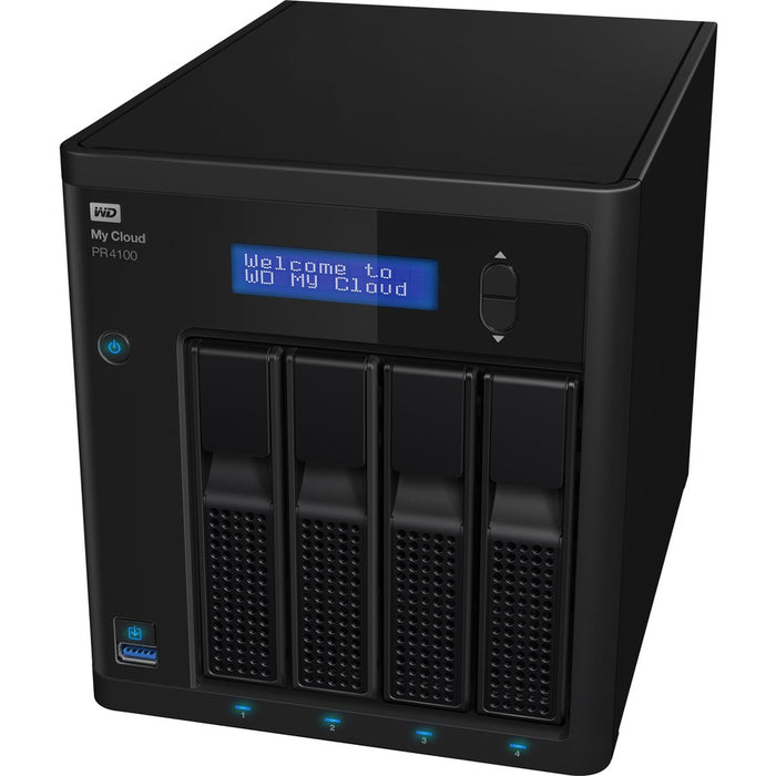 WD 0TB My Cloud PR4100 Pro Series Diskless Media Server with Transcoding, NAS - Network Attached Storage