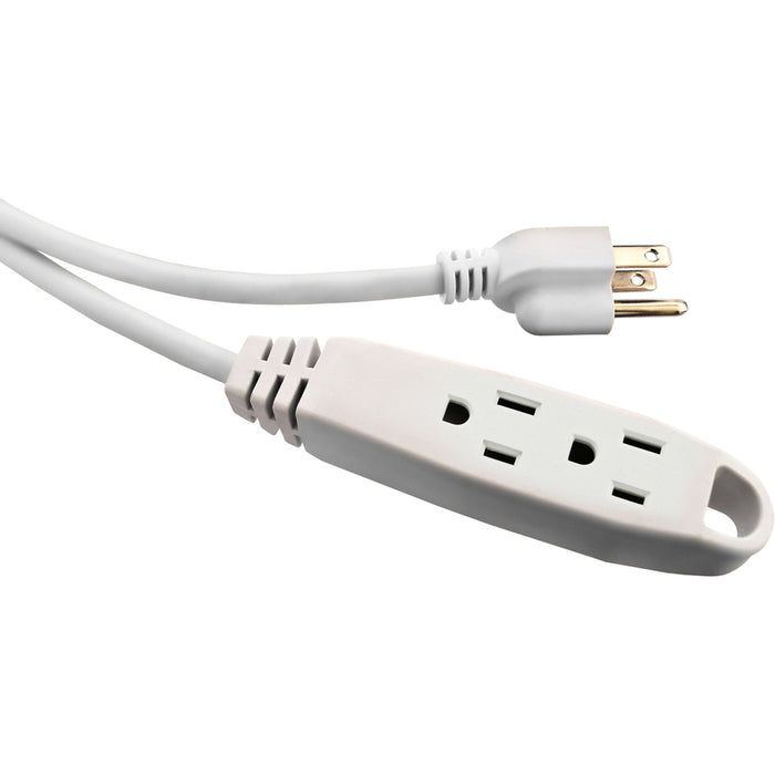 V7 12-Foot Power Extension Cord - White