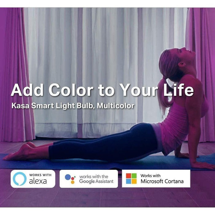TP-Link Kasa Smart KL130P4 (4-pack) - Kasa Smart Bulbs, Multicolor