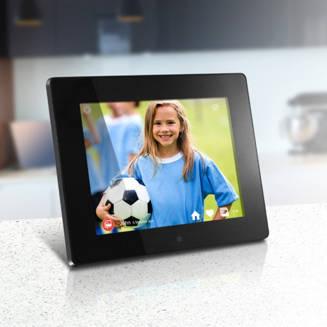 Aluratek 8" Wi-Fi Digital Photo Frame with Touchscreen LCD Display
