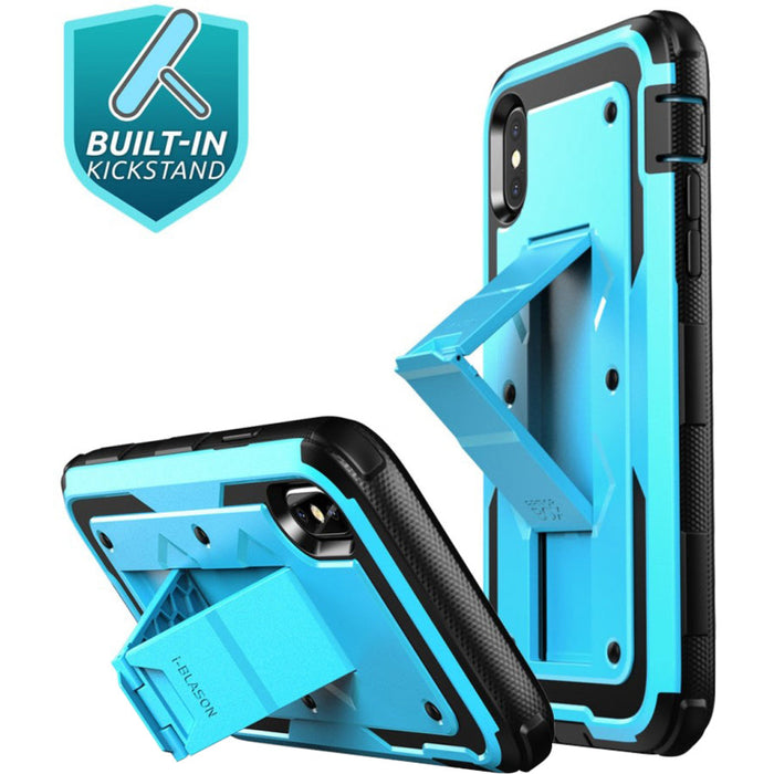 i-Blason Armorbox Carrying Case (Holster) Apple iPhone X Smartphone - Blue