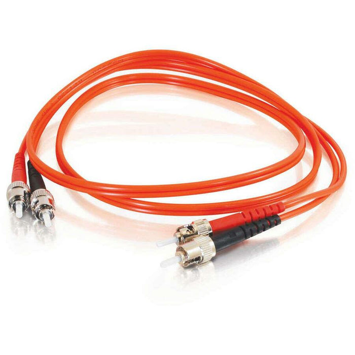 C2G-3m ST-ST 62.5/125 OM1 Duplex Multimode PVC Fiber Optic Cable - Orange