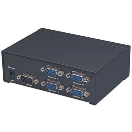 Manhattan 4-Port Professional Video Splitter - VGA, SVGA, MultiSync