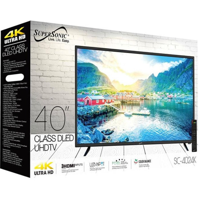 Supersonic SC-4024K 39.5" LED-LCD TV - 4K UHDTV
