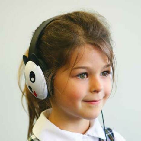 Califone Kids Stereo Wired 3.5mm Headphone Panda