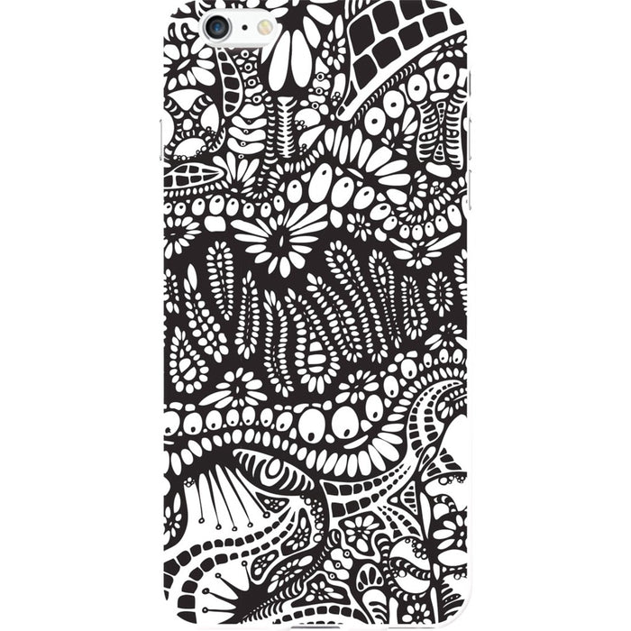 OTM iPhone 6 Plus White Glossy Case New Age Collection, Paisley