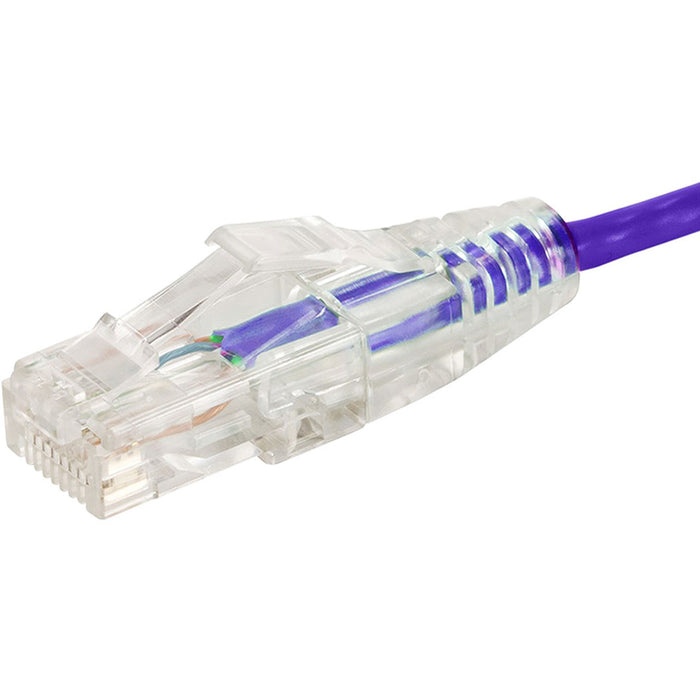 Monoprice SlimRun Cat6 28AWG UTP Ethernet Network Cable, 5ft Purple