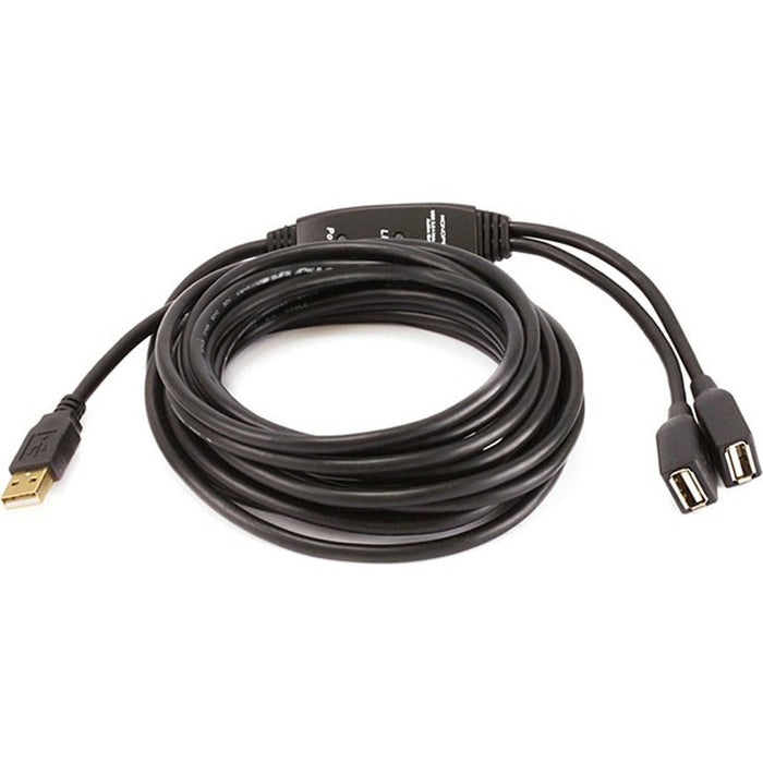Monoprice 16ft 2 Port USB 2.0 A Male to A Female Active Extension / Repeater Cable