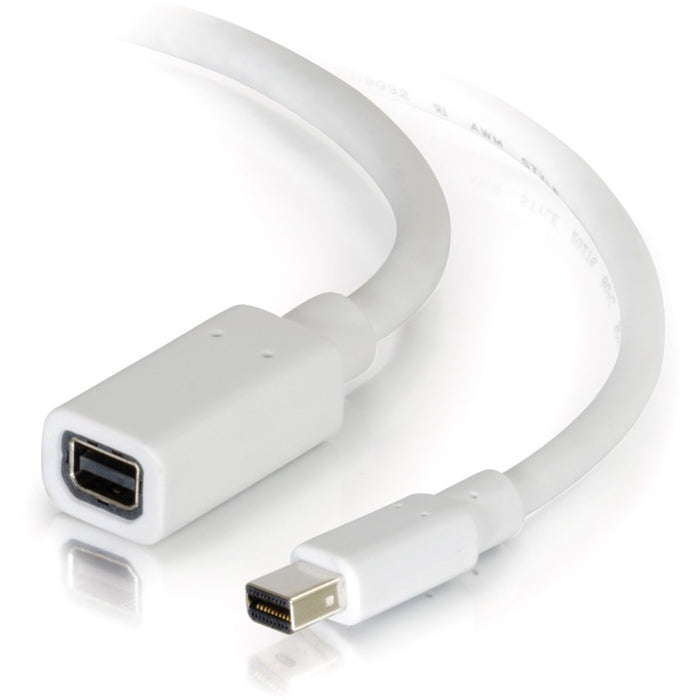 C2G 3ft Mini DisplayPort Extension Cable M/F - White