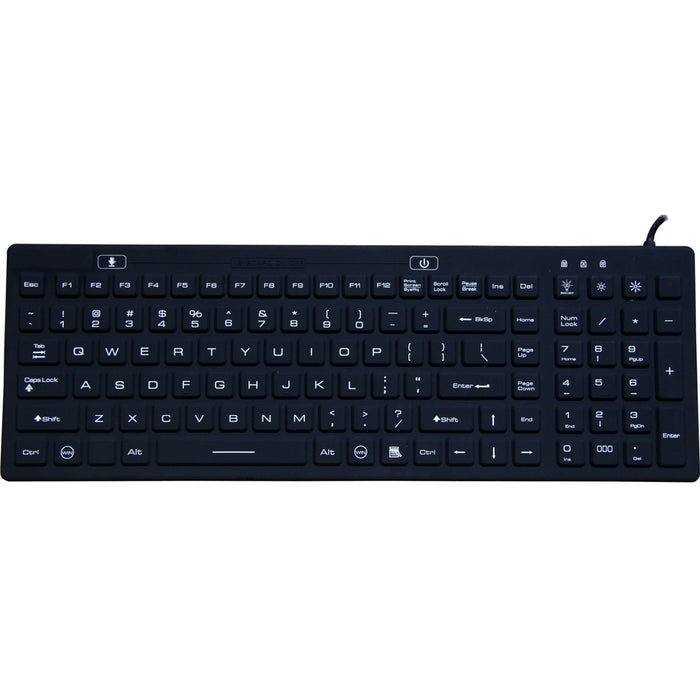 DSI WATERPROOF IP68 SILICONE FULL SIZE KEYBOARD WITH LED BACKLIT
