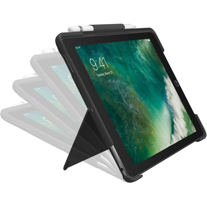 Logitech Slim Combo Keyboard/Cover Case (Folio) for 10.5" Apple iPad Pro Tablet - Black
