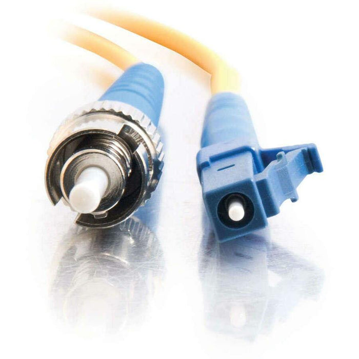 C2G-20m LC-ST 9/125 OS1 Simplex Singlemode Fiber Optic Cable (Plenum-Rated) - Yellow