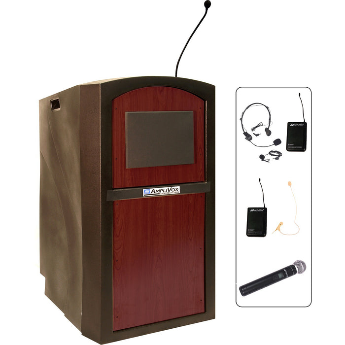 AmpliVox SW3250 - Wireless Pinnacle Multimedia Lectern