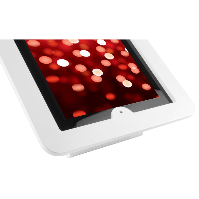 iPad 2/3/4/Air/Air2 Secure Executive Enclosure with 45&deg; Kiosk White