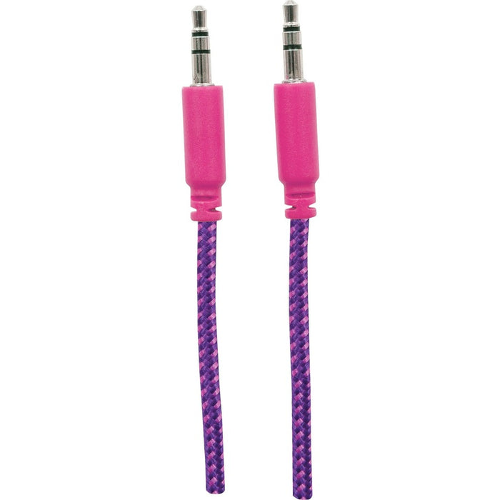 Manhattan 3.5mm Stereo Male to Male, Purple/Pink, 1.8 m (6 ft.)