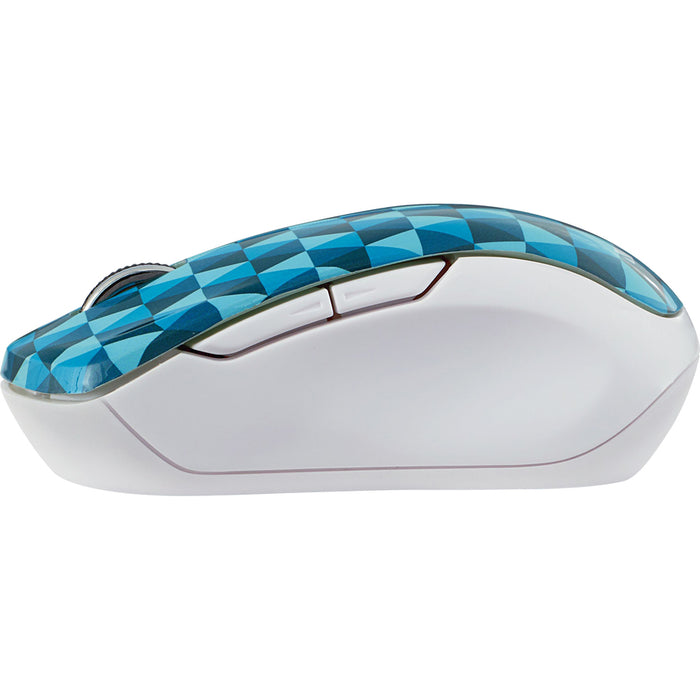 Verbatim Wireless Notebook Multi-Trac Blue LED Mouse - Diamond Pattern Blue