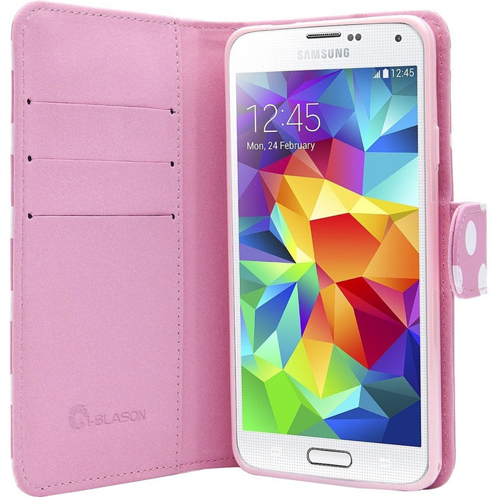 i-Blason Carrying Case (Wallet) Smartphone, Credit Card, ID Card - Pink, White