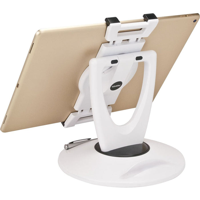 DELUXE IPAD PRO TABLET STATION WITH SLOT WHITE