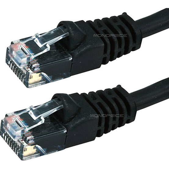 Monoprice 100FT 24AWG Cat6 550MHz UTP Ethernet Bare Copper Network Cable - Black