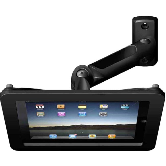 iPad 2/3/4/Air/Air2 Secure Executive Enclosure with Swing Arm Kiosk Black