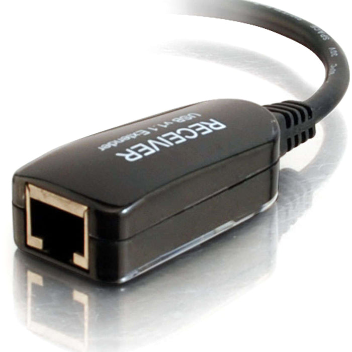 C2G 1-Port USB 1.1 Superbooster Dongle RJ45 Female to USB B Male - Receiver
